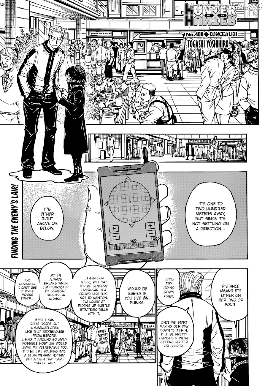 Hunter x Hunter, Chapter 400 image 03